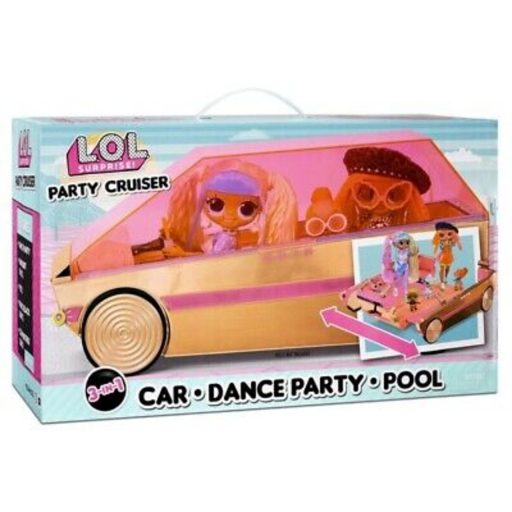 LOL Surprise Party Cruiser 3 in 1 Car Dance Party Pool